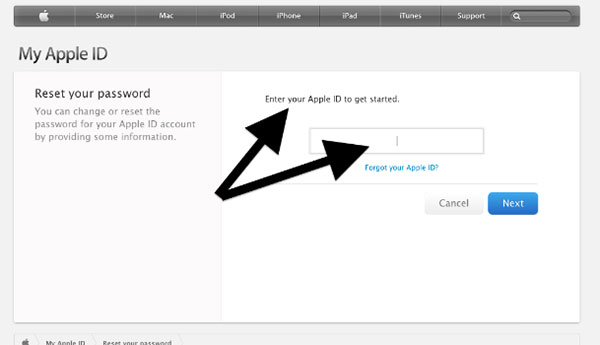 forgotten iphone password icloud