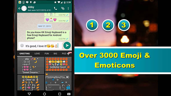 Emoticon di Emoji Keyboard by Kk