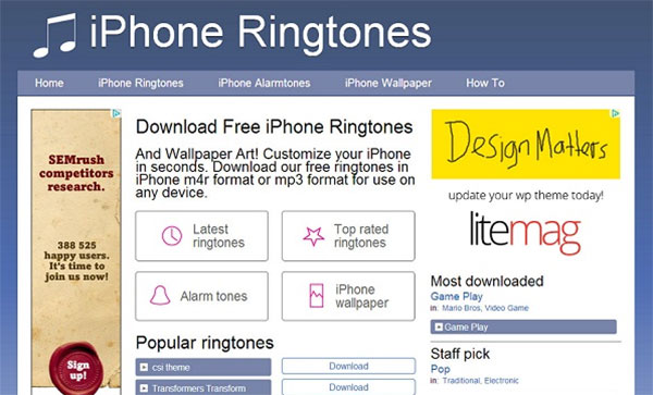 iPhone ringsignaler