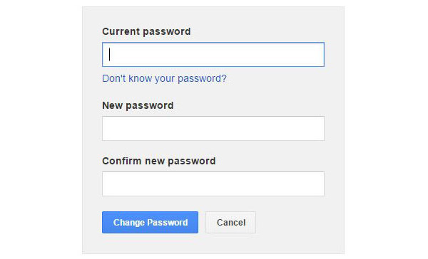 Cambiare la password