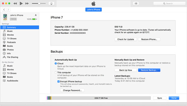 Restore iPhone
