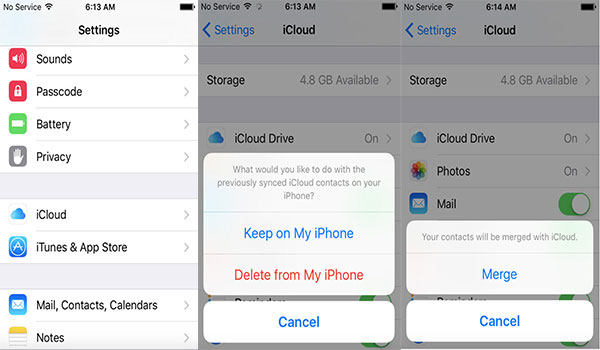 Récupérer le contact de iCloud