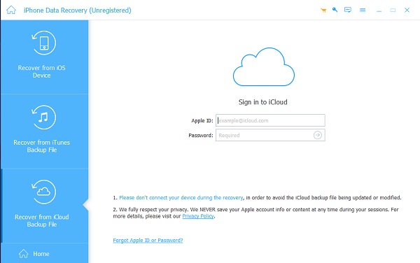 Recover iCloud backup