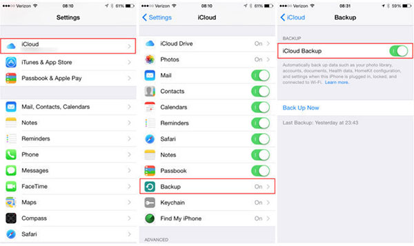 Save documents to iCloud on iPhone