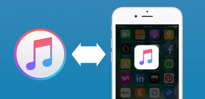 Synkronisera musik från iTunes till iPhone