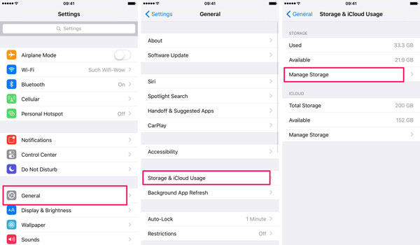 Check iCloud Storage