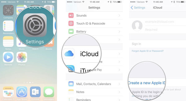 Use iCloud with Account