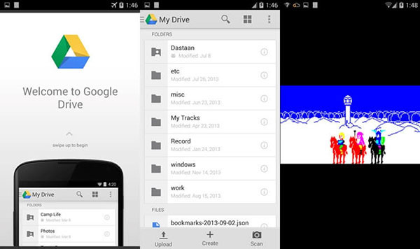 في Google Drive