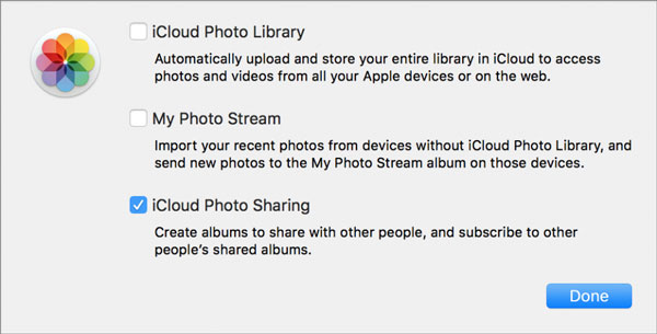 Configurer le partage de photos iCloud