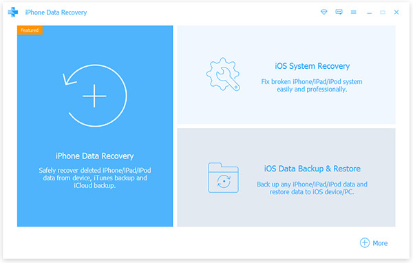Voer iOS Data Recovery uit