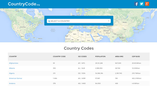 The Format of International Telephone Numbers