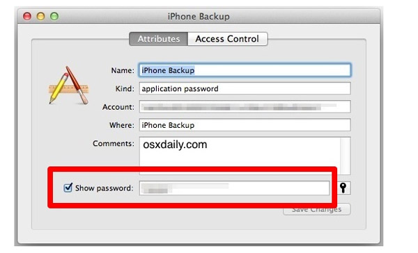 iPhone backup