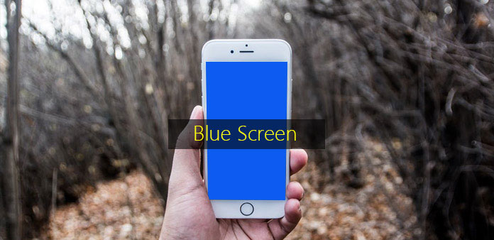 tela azul do iPhone
