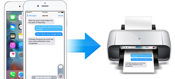 Εκτυπώστε τα εξαγόμενα μηνύματα κειμένου από το iPhone
