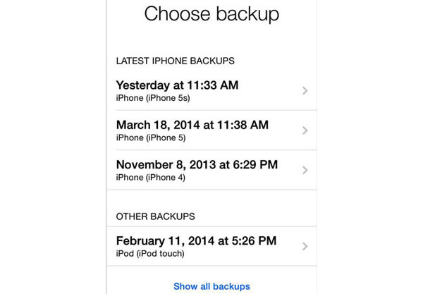على iCloud