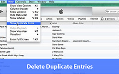 İTunes'da, Duplicates'i Sil