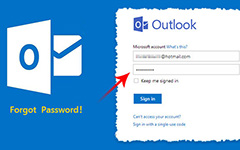 Esqueci a senha do Outlook