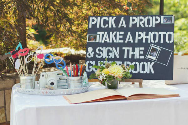 Stand de mariage bricolage