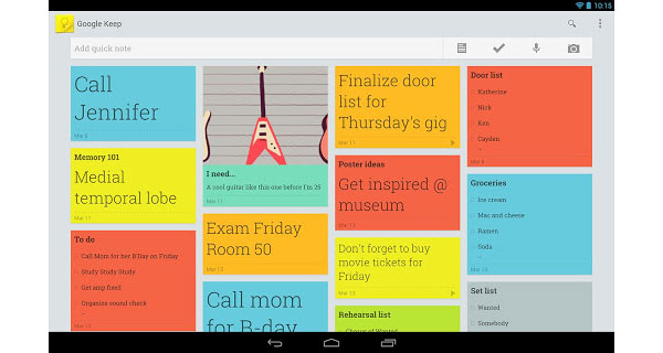 تطبيق Google Keep