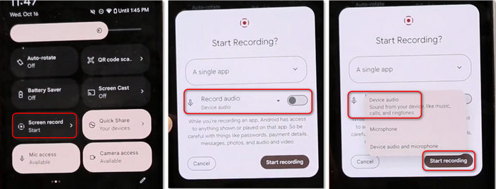 Record Internal Sound on Android