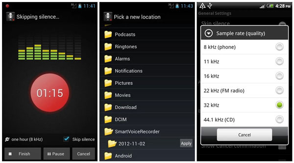 Intelligente Voice Recorder