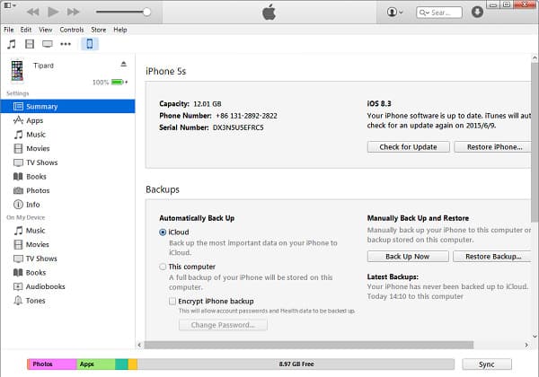 apps overdragen door iTunes