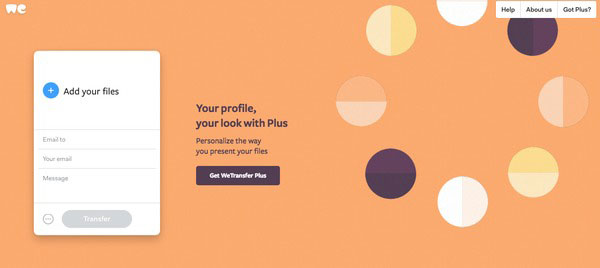 la plateforme WeTransfer