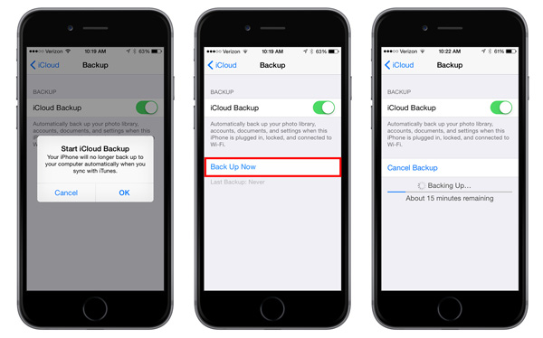 icloud резервное копирование