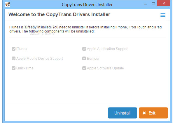 programma di installazione dei driver di copytrans