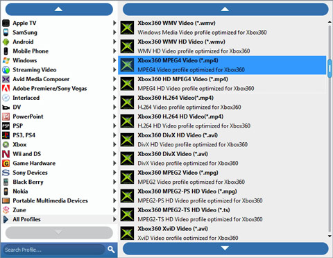 Choose mov output file