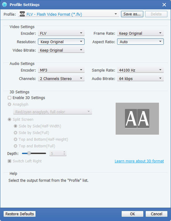 MOD to FLV Converter, MOD muunnin