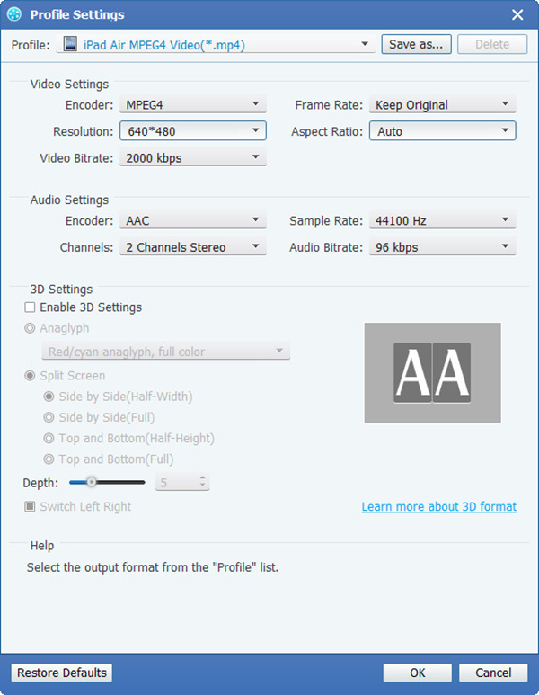 Convertitore MOD in MPEG, convertitore MOD