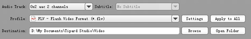 Convert MOD to FLV