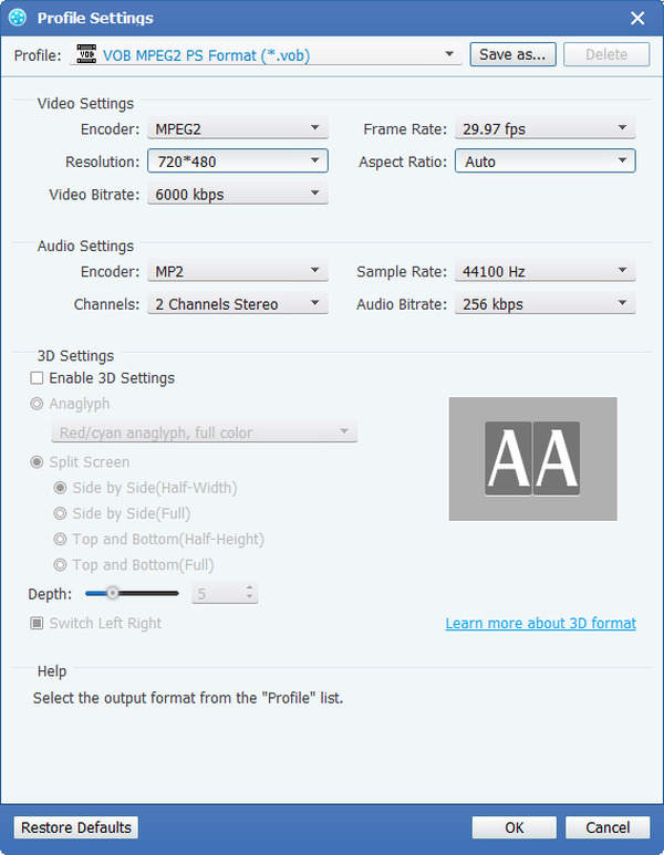 MOD til VOB Converter, MOD Converter