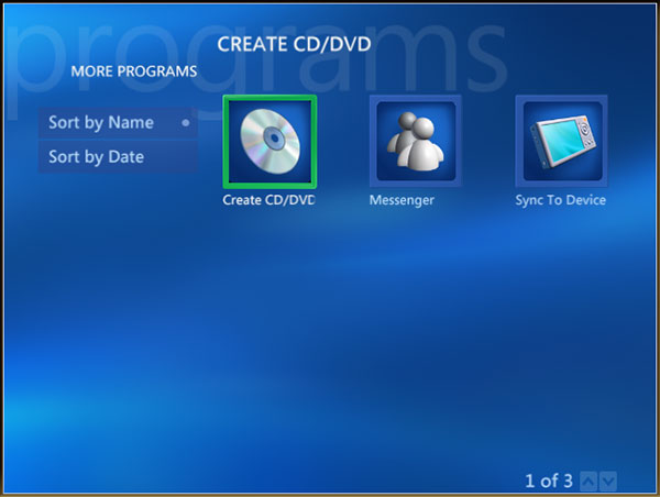 A Windows Media Center