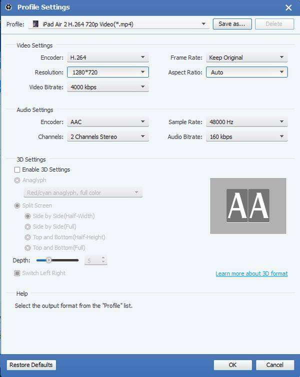 Convertitore da MTS a iPad