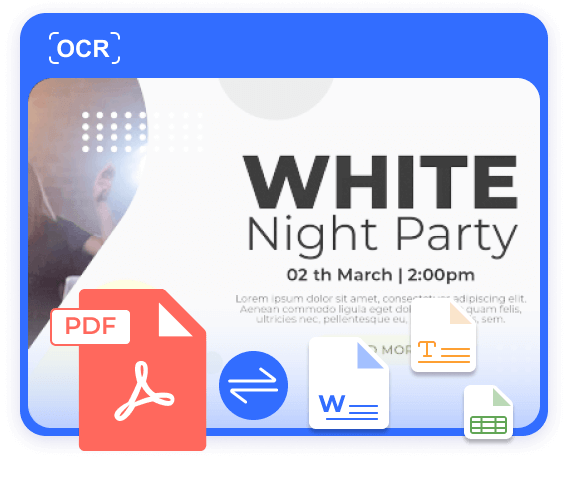 Convert PDF with OCR