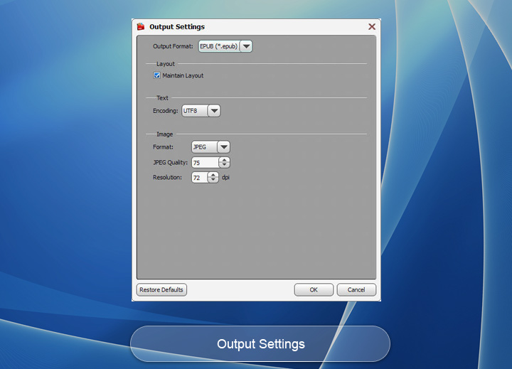 Output Settings