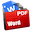 أيقونة تحويل PDF إلى Word