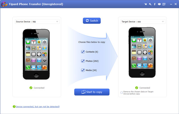 Windows 8 Tipard Phone Transfer 1.0.38 full Windows 8 Tipard Phone Transfer full
