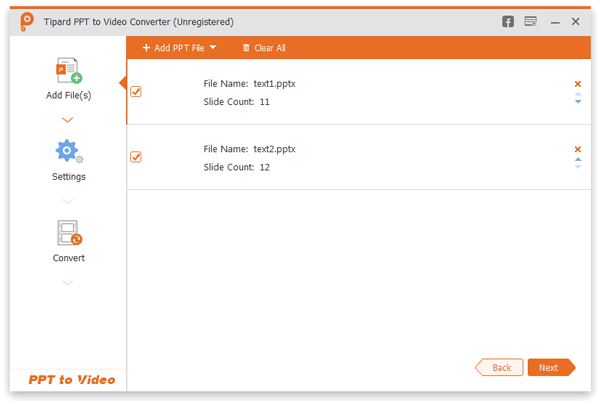 Importer PowerPoint-filer