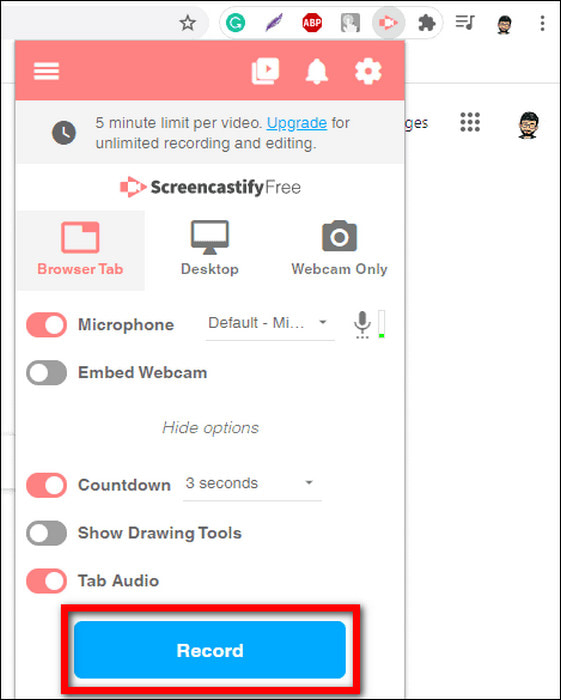 Using Screencastify