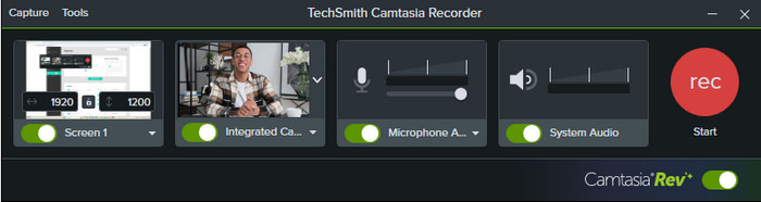 Camtasia Interface