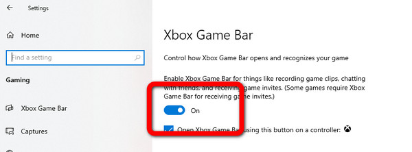 تفعيل Game Bar