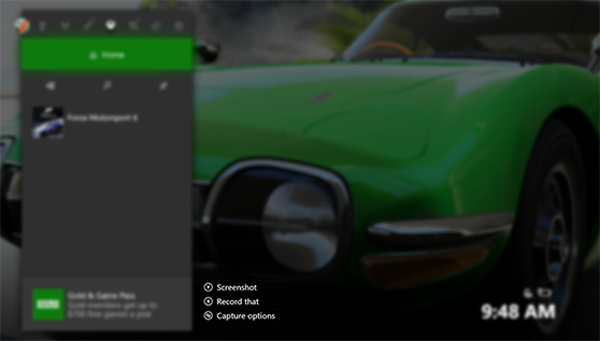 Xbox Capture Options