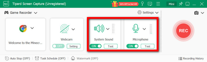 System Sound Microphone