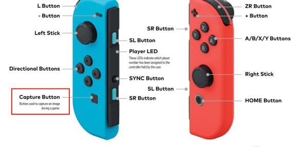 Кнопка записи Nintendo Switch