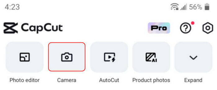 Access Camera Capcut