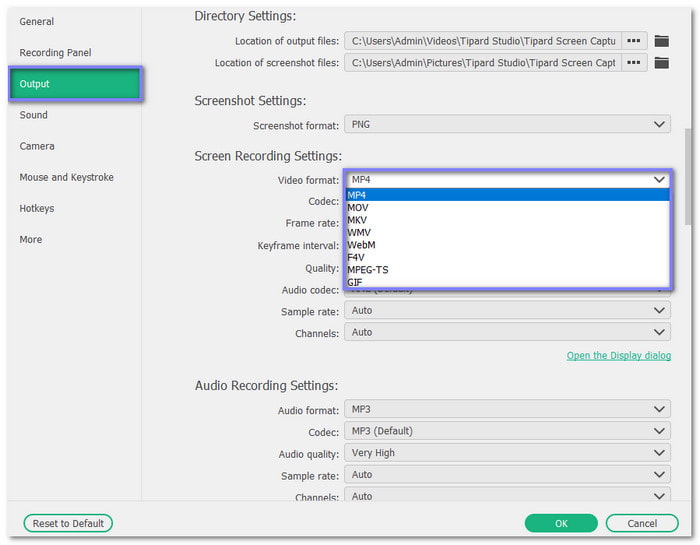 Change The Output Format
