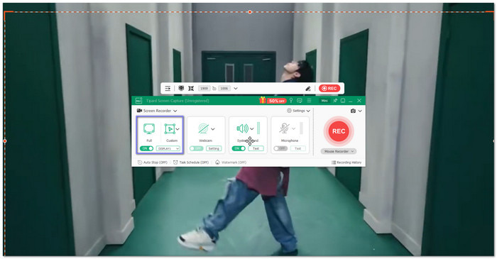 Choose The Area You Want to Record